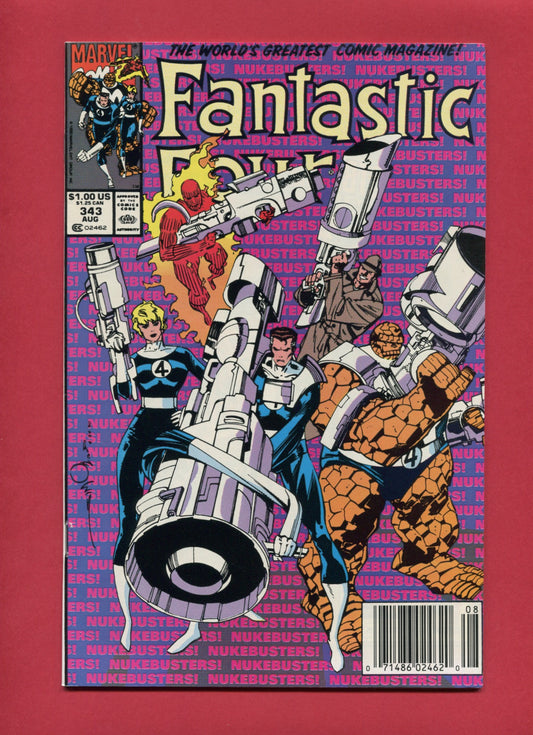 Fantastic Four #343 (Aug 1990), 8.0 VF