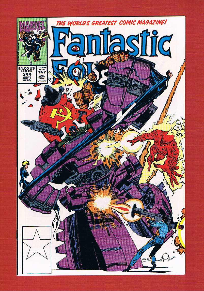 Fantastic Four #344 (Sep 1990), 9.2 NM-