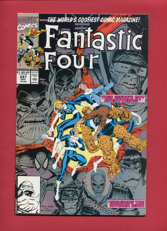 Fantastic Four #347 (Dec 1990), 9.2 NM-