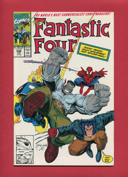 Fantastic Four #348 (Jan 1991), 9.2 NM-