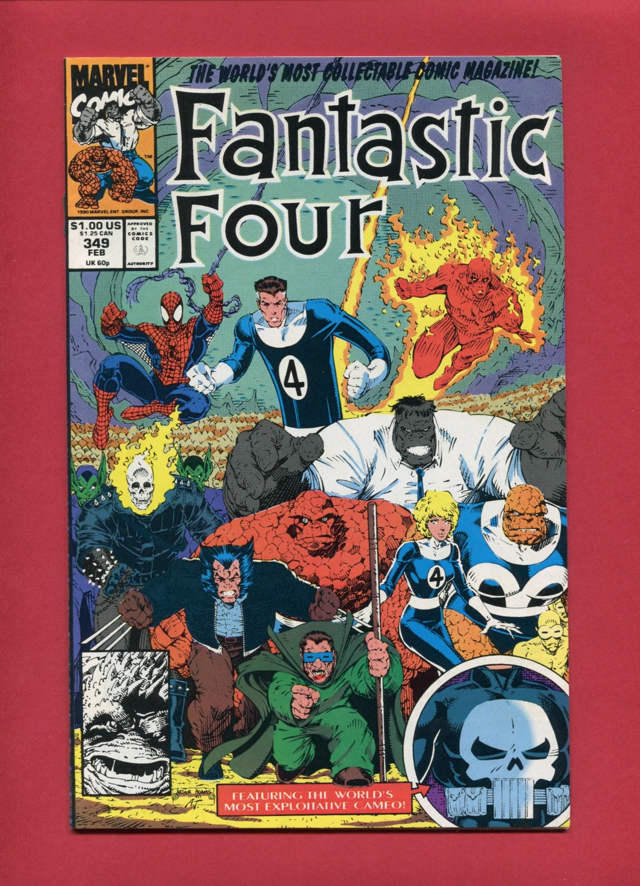 Fantastic Four #349 (Feb 1991), 9.2 NM-