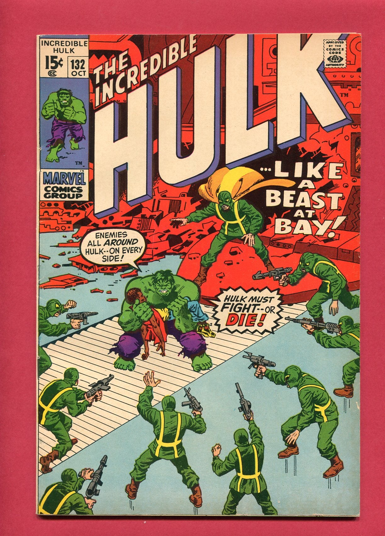 Incredible Hulk #132 (Oct 1970), 6.5 FN+