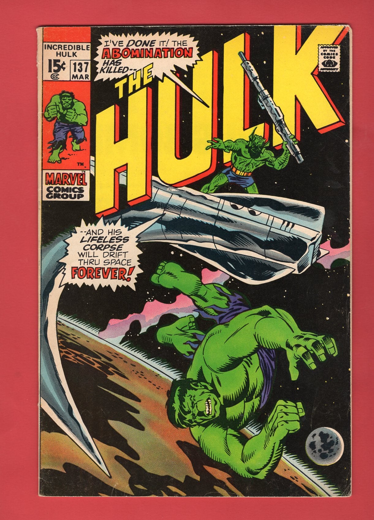 Incredible Hulk #137 (Mar 1971), 6.5 FN+