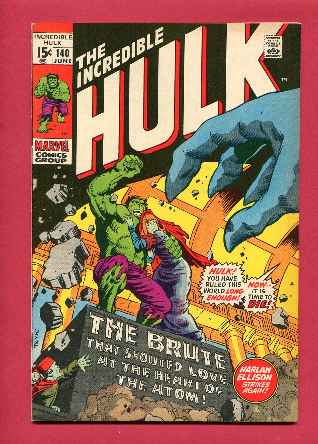 Incredible Hulk #140 (Jun 1971), 7.5 VF-