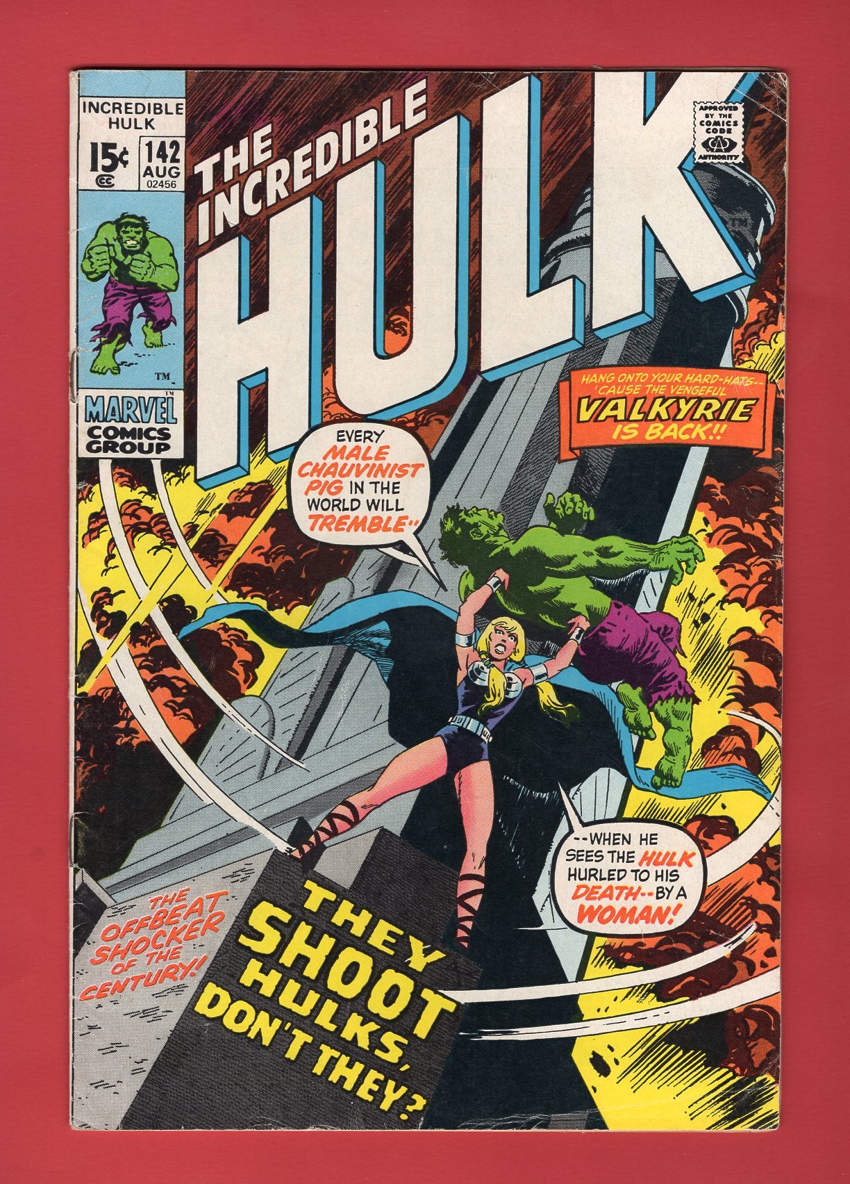 Incredible Hulk #142 (Aug 1971), 4.5 VG+