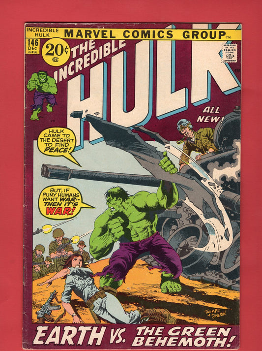 Incredible Hulk #146 (Dec 1971), 5.0 VG/FN