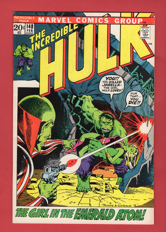 Incredible Hulk #148 (Feb 1972), 6.5 FN+