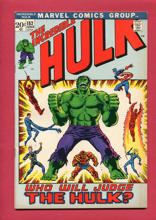 Incredible Hulk #152 (Jun 1972), 7.0 FN/VF