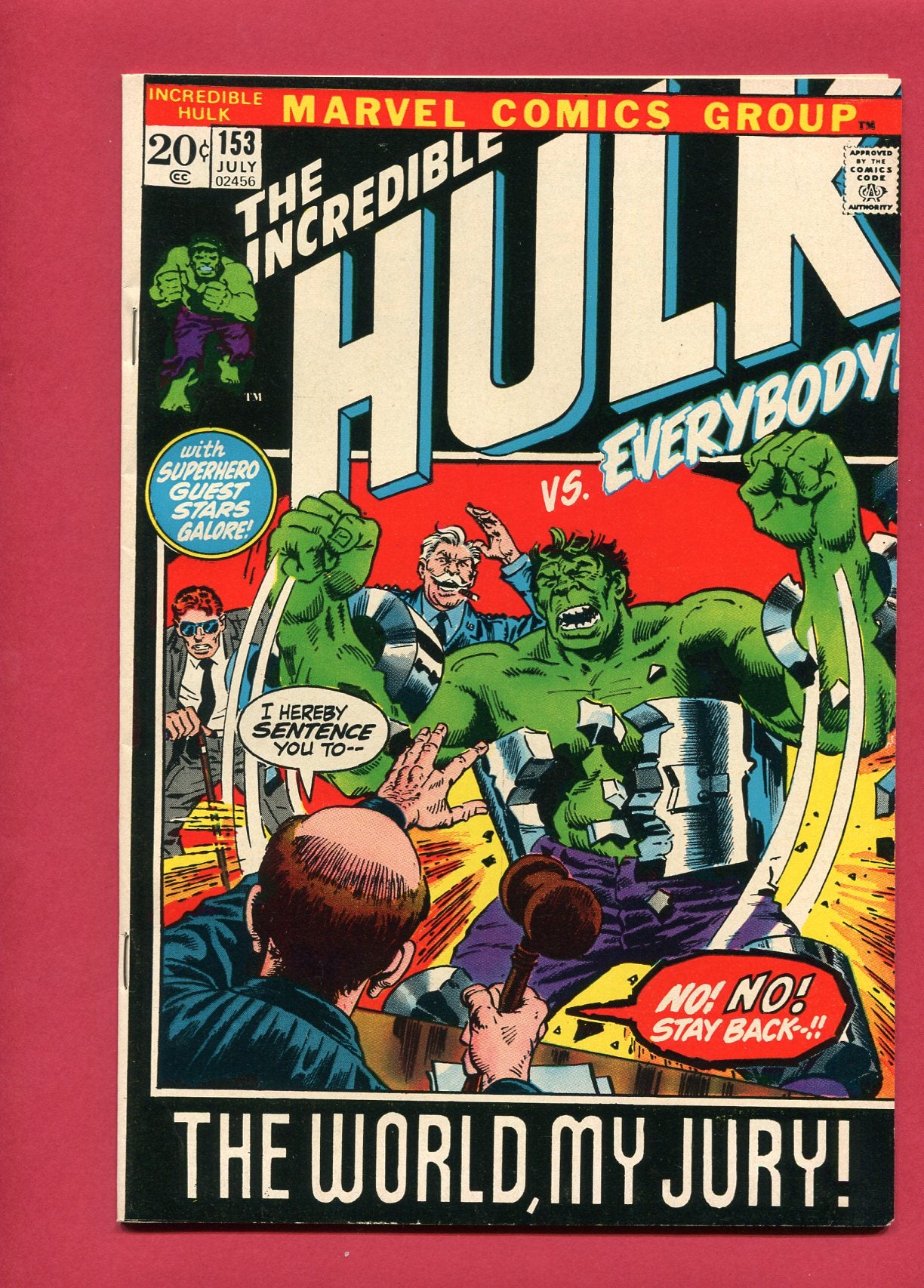Incredible Hulk #153 (Jul 1972), 8.0 VF