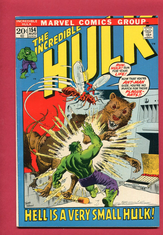 Incredible Hulk #154 (Aug 1972), 7.5 VF-