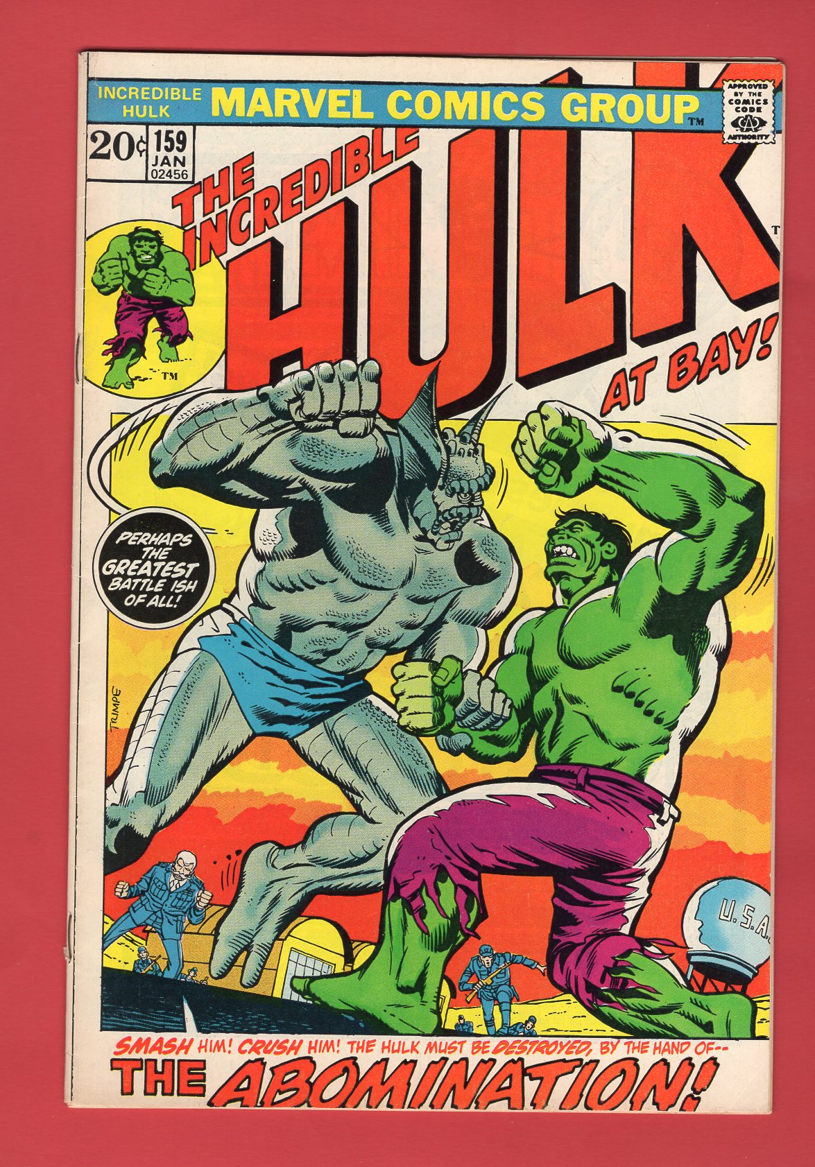 Incredible Hulk #159 (Jan 1973), 6.0 FN