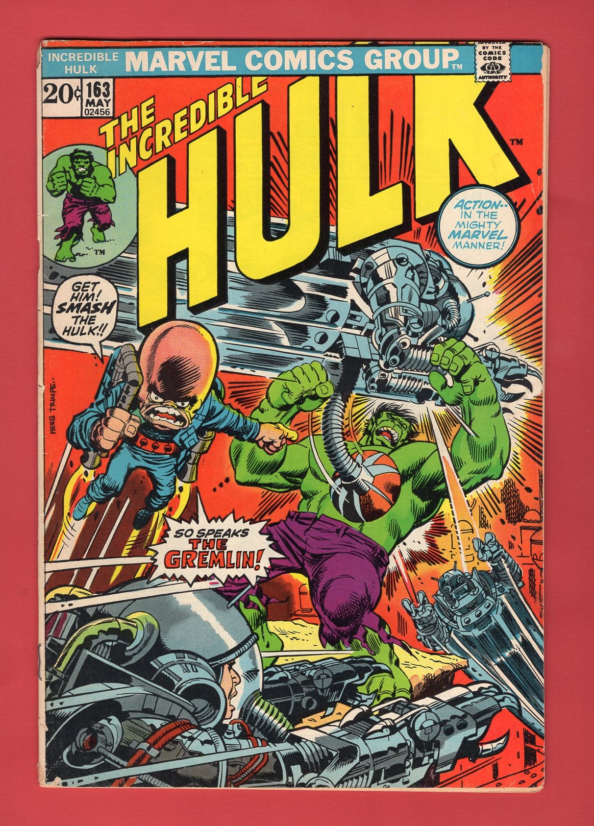 Incredible Hulk #163 (May 1973), 4.5 VG+