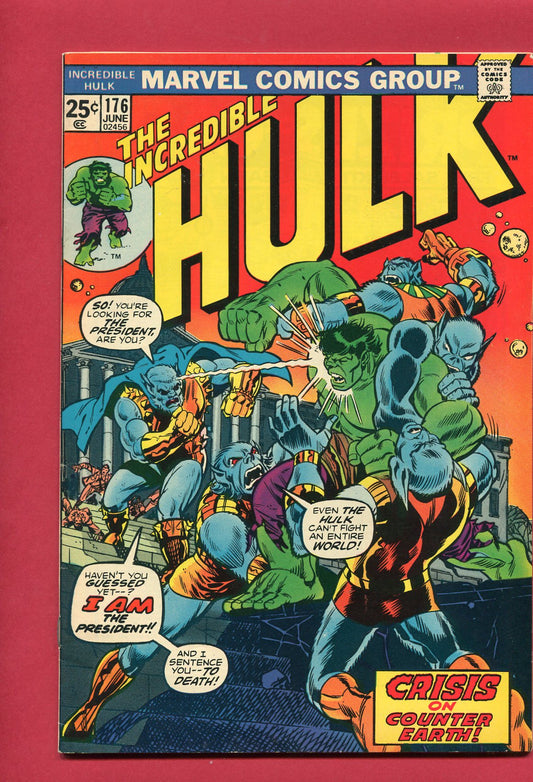 Incredible Hulk #176 (Jun 1974), 7.0 FN/VF