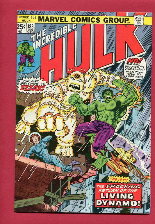 Incredible Hulk #183 (Jan 1975), 6.0 FN