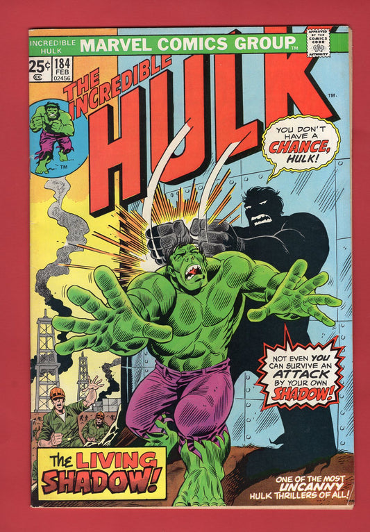 Incredible Hulk #184 (Feb 1975), 6.5 FN+