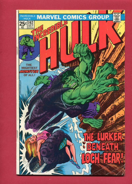 Incredible Hulk #192 (Oct 1975), 5.0 VG/FN
