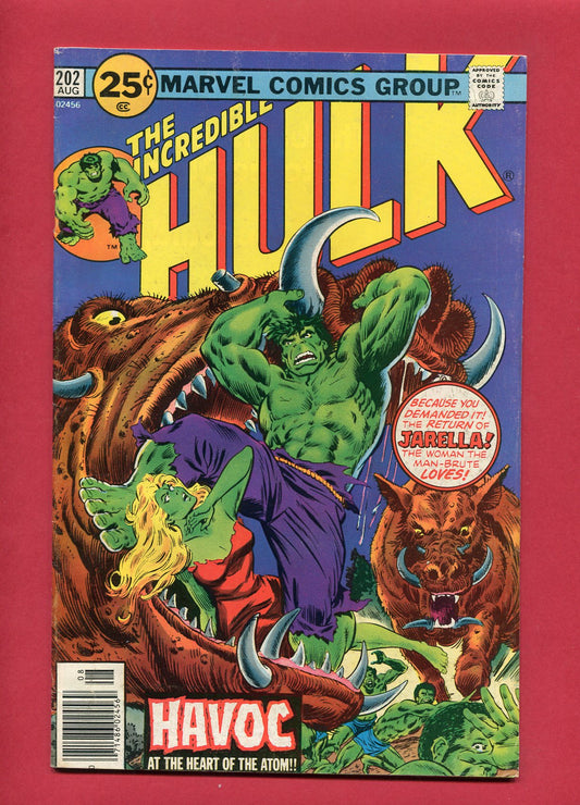 Incredible Hulk #202 (Aug 1976), 6.5 FN+