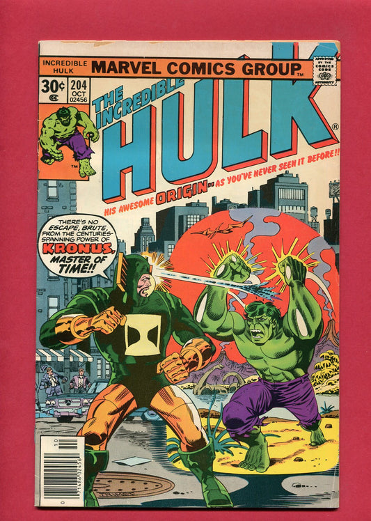 Incredible Hulk #204 (Oct 1976), 3.5 VG-