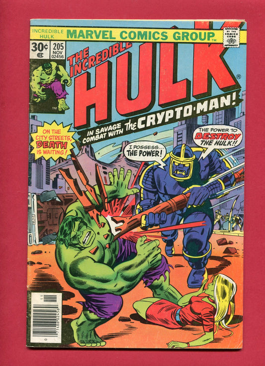 Incredible Hulk #205 (Nov 1976), 6.0 FN