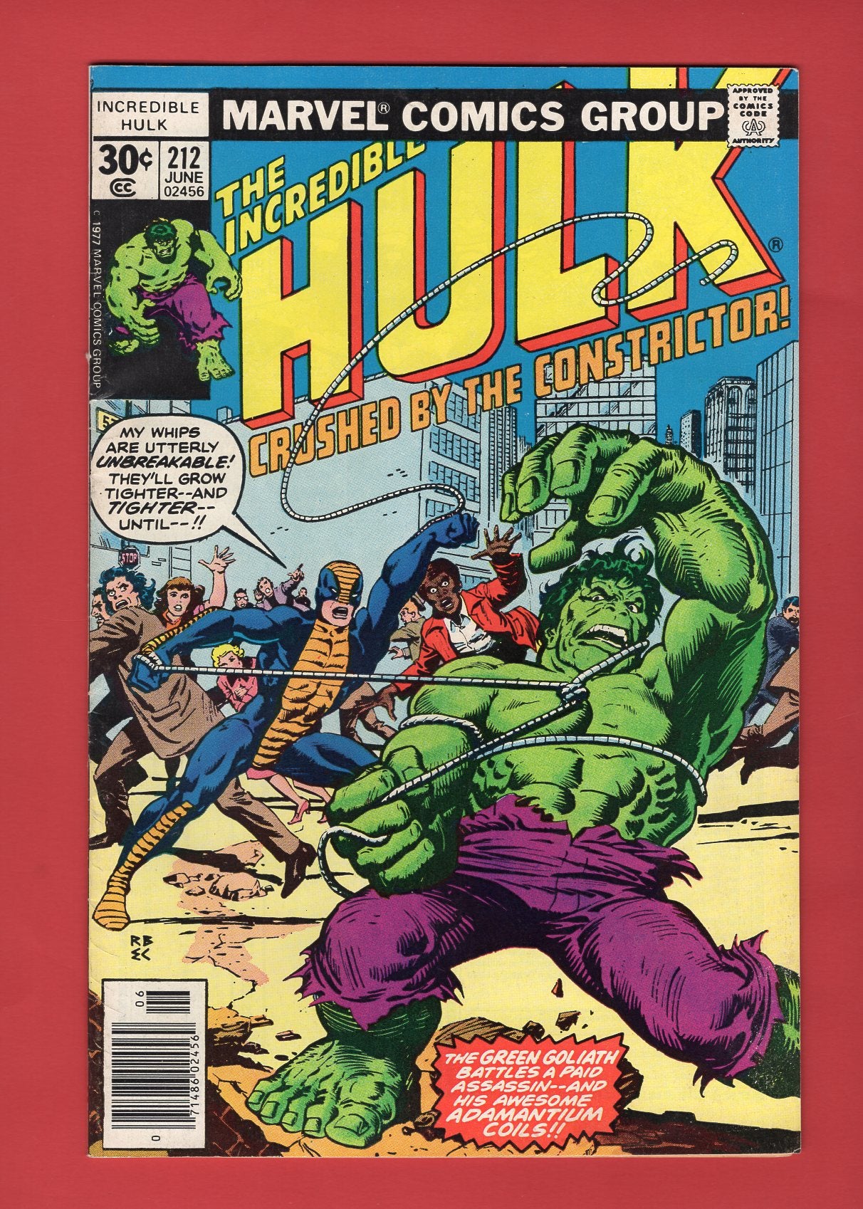 Incredible Hulk #212 (Jun 1977), 5.5 FN- Newsstand