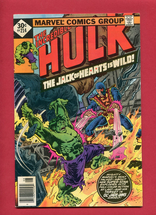 Incredible Hulk #214 (Aug 1977), 6.0 FN