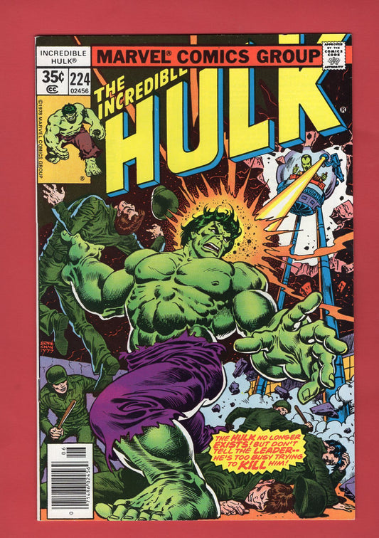 Incredible Hulk #224 (Jun 1978), 8.0 VF