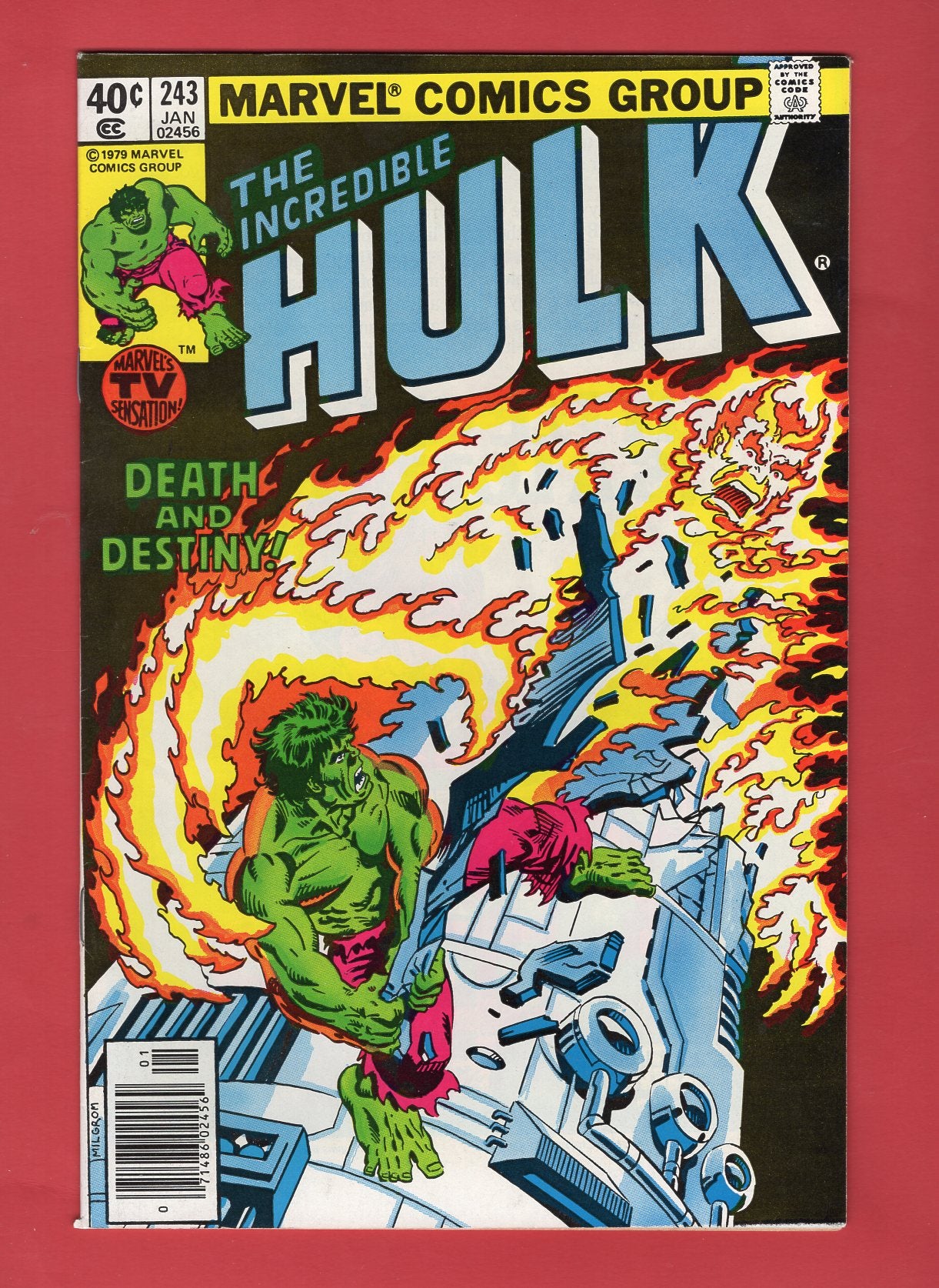 Incredible Hulk #243 (Jan 1980), 7.5 VF- Newsstand