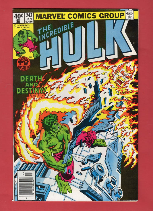 Incredible Hulk #243 (Jan 1980), 7.5 VF- Newsstand