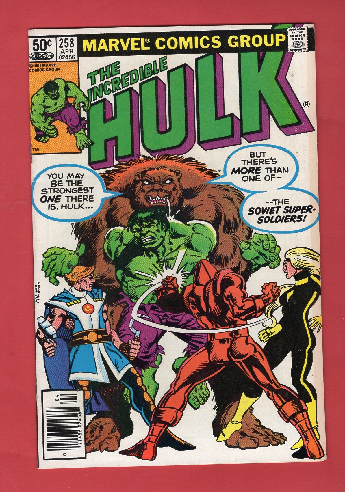 Incredible Hulk #258 (Apr 1981), 6.5 FN+ Newsstand