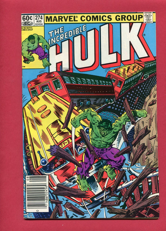 Incredible Hulk #274 (Aug 1982), 8.0 VF-