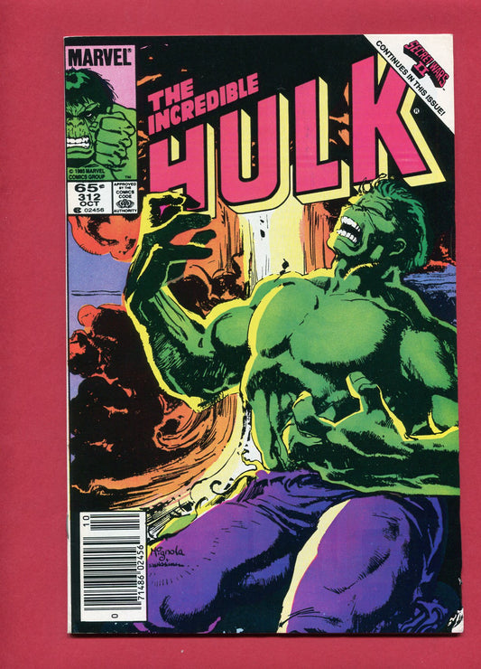 Incredible Hulk #312 (Oct 1985), 9.2 NM-