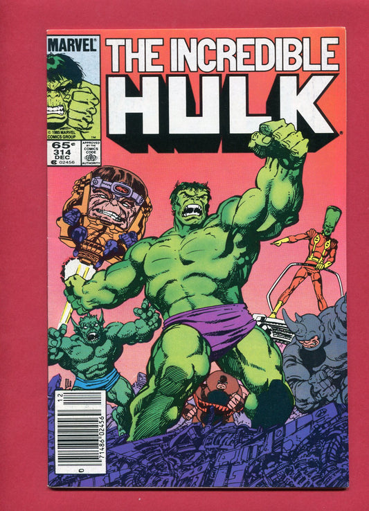 Incredible Hulk #314 (Dec 1985), 8.0 VF
