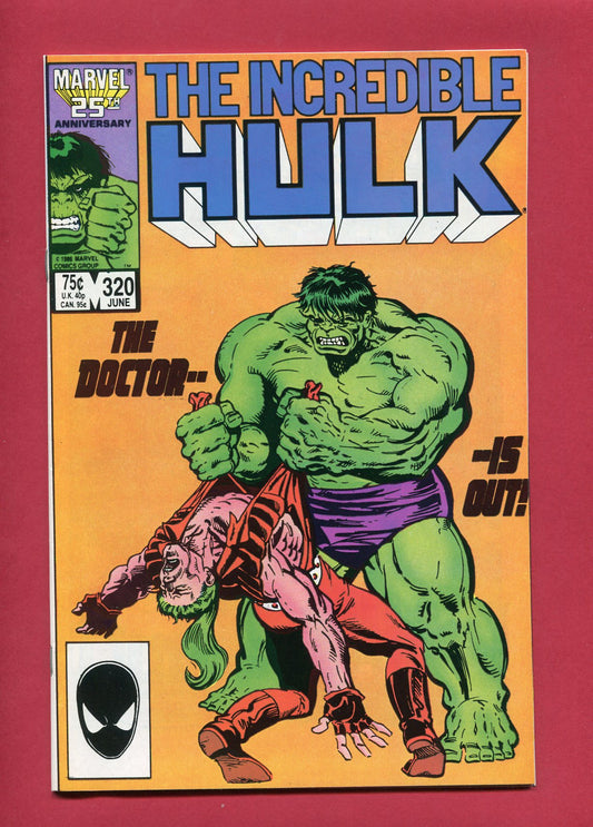 Incredible Hulk #320 (Jun 1986),  8.5 VF+
