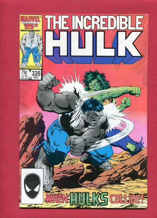 Incredible Hulk #326 (Dec 1986), 7.5 VF-