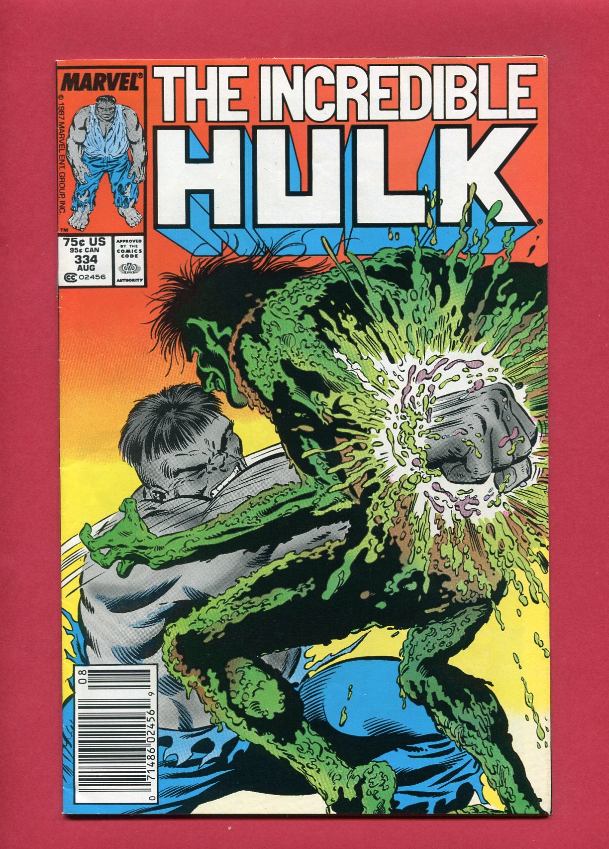 Incredible Hulk #334 (Aug 1987), 7.5 VF-