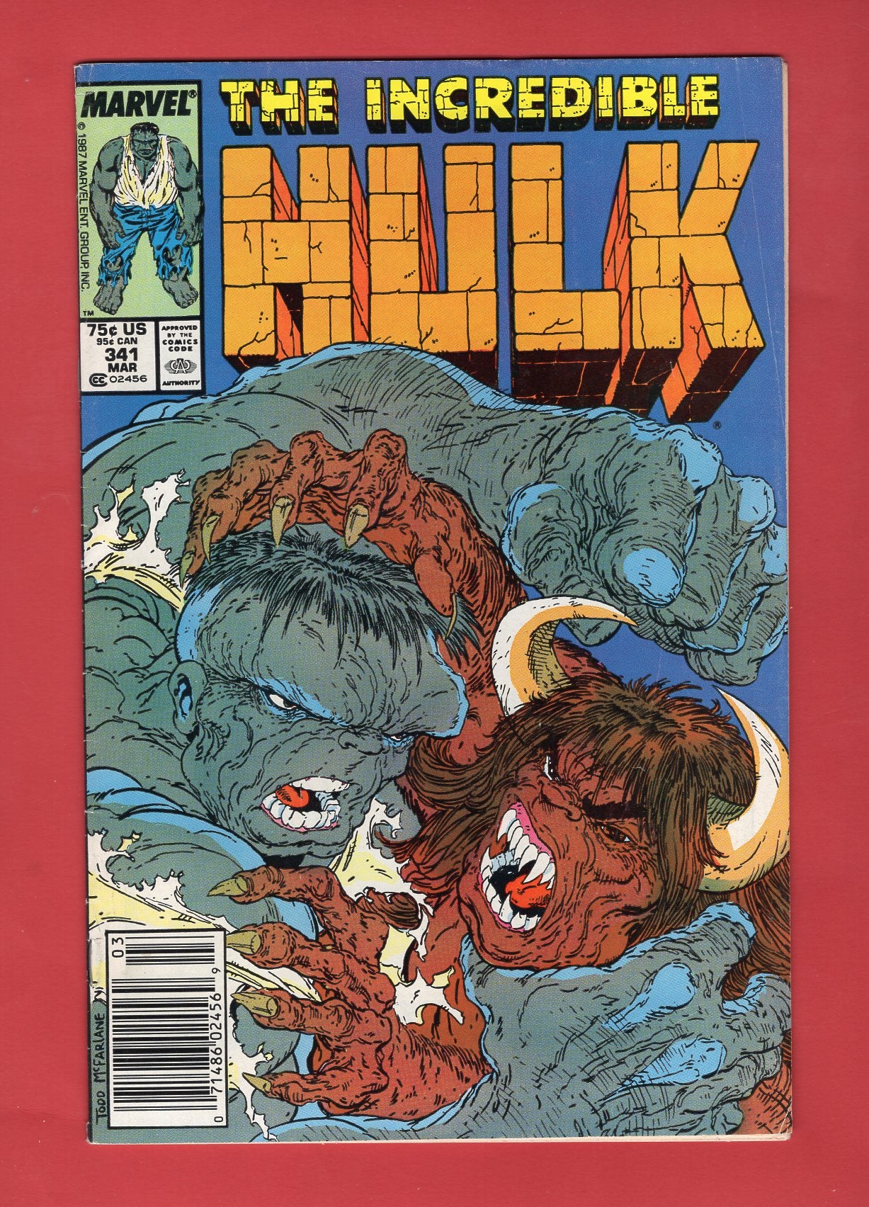 Incredible Hulk #341 (Mar 1988), 5.5 FN- Newsstand