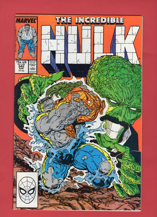 Incredible Hulk #342 (Apr 1988), 8.0 VF