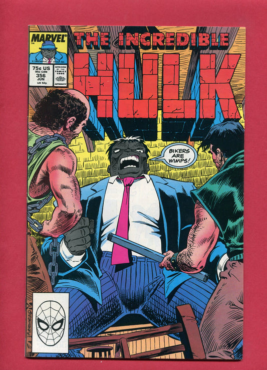 Incredible Hulk #356 (Jun 1989), 7.5 VF-