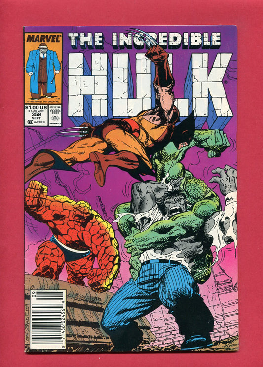 Incredible Hulk #359 (Sep 1989), 7.5 VF- Newsstand