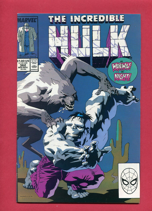 Incredible Hulk #362 (Dec 1989), 7.5 VF-