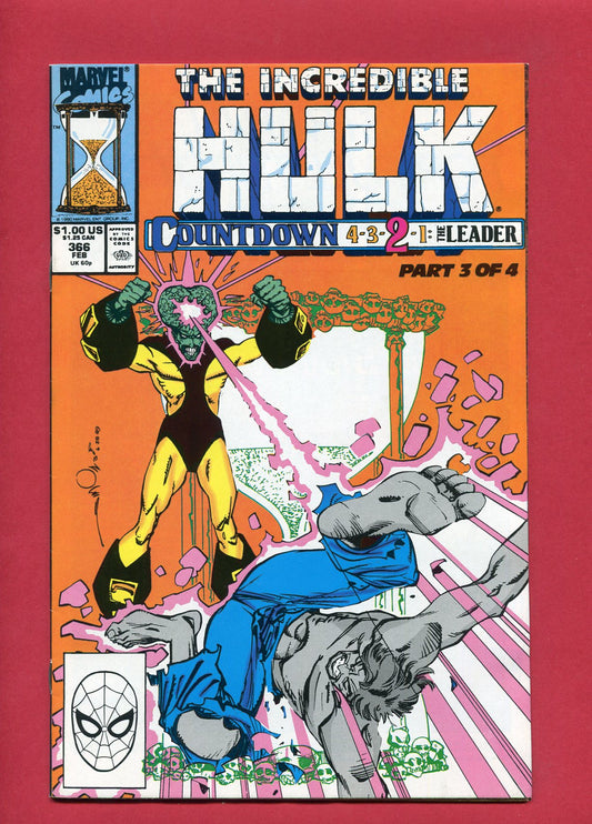 Incredible Hulk #366 (Feb 1990), 7.5 VF-