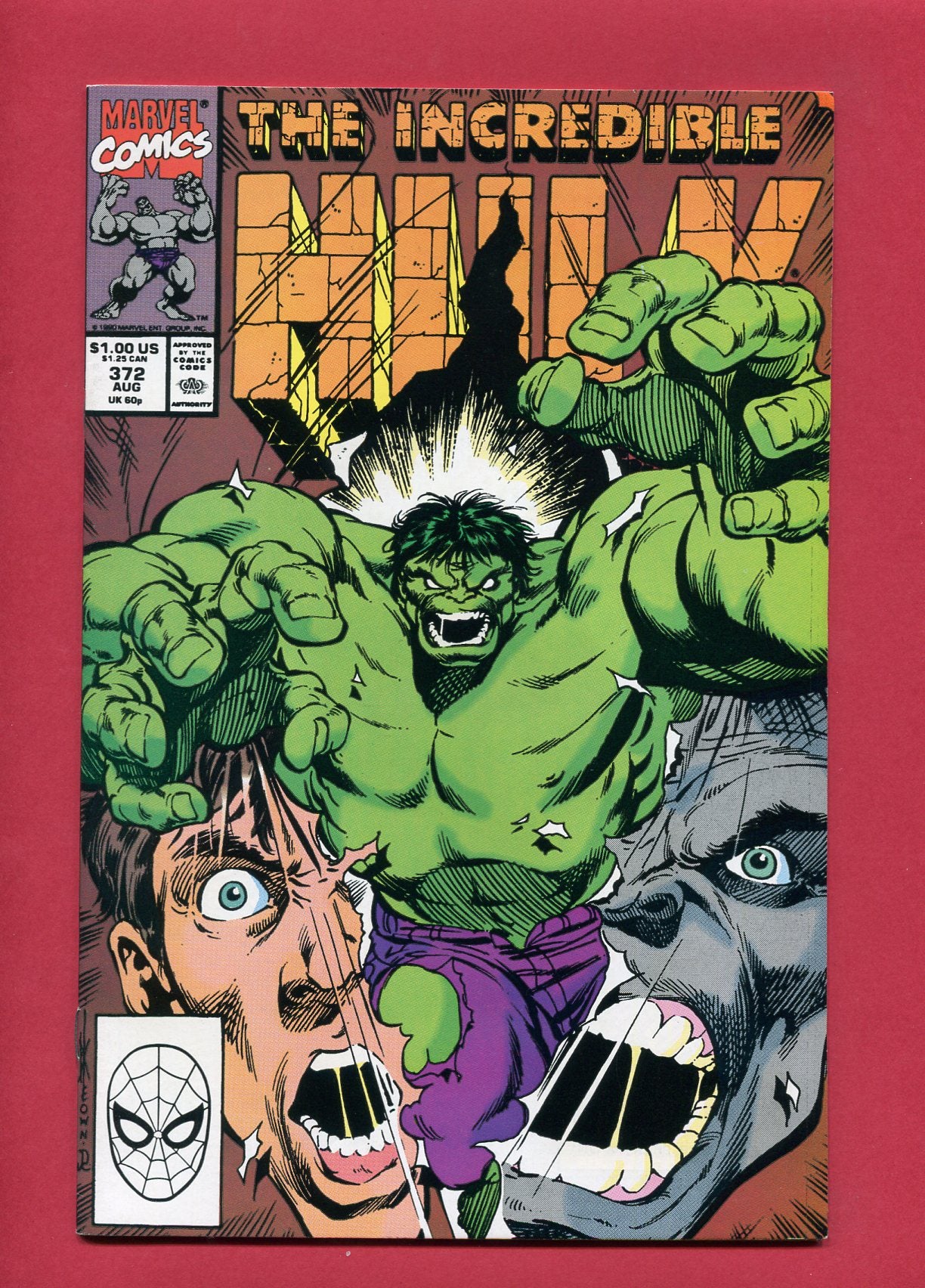 Incredible Hulk #372 (Aug 1990), 7.5 VF-