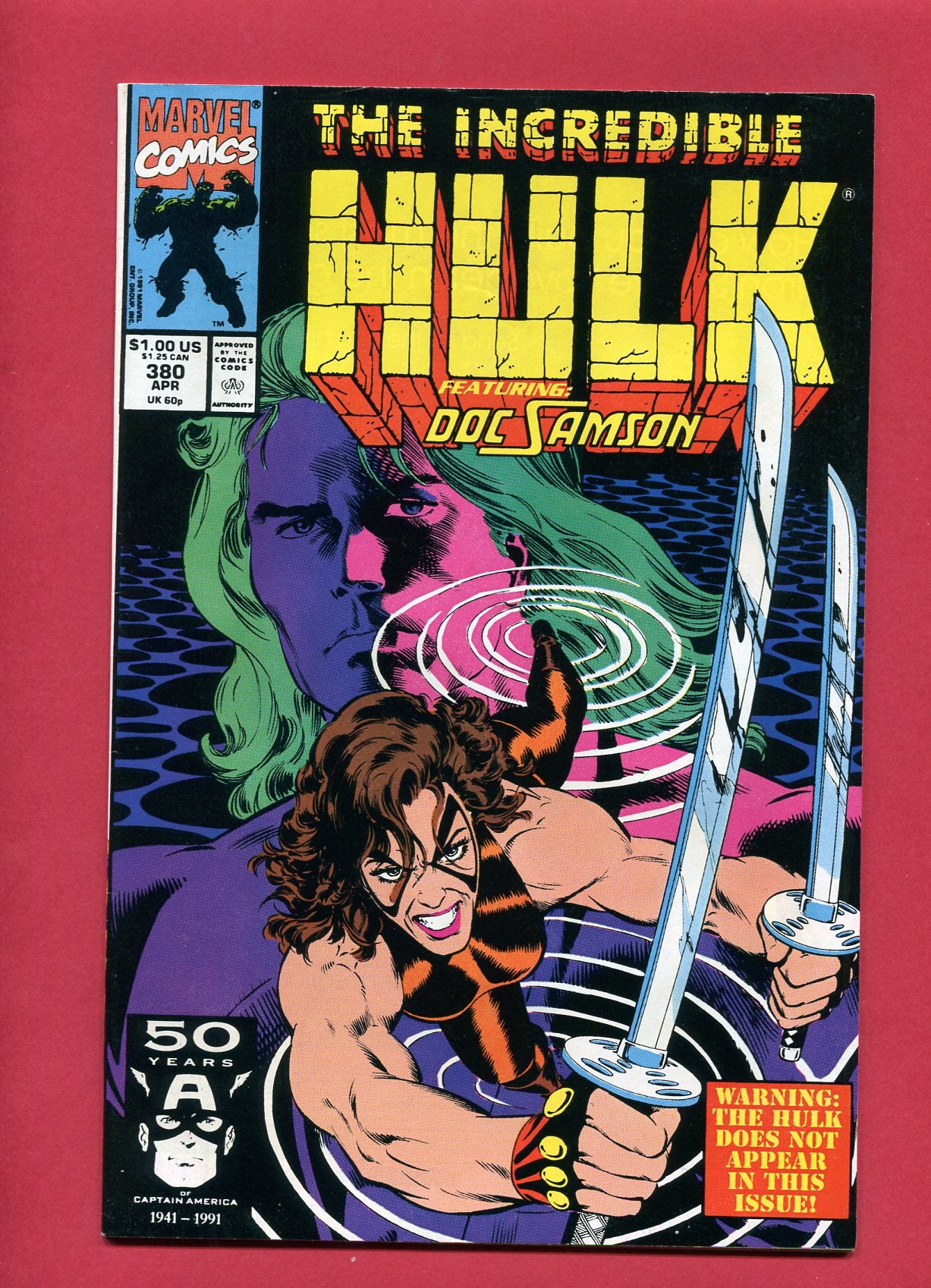 Incredible Hulk #380 (Apr 1991), 8.0 VF
