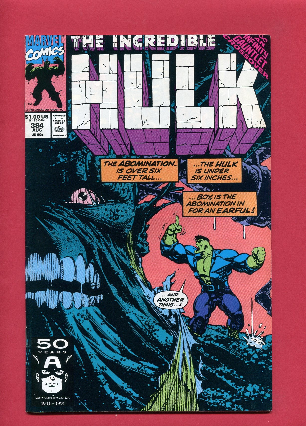 Incredible Hulk #384 (Aug 1991), 7.0 FN/VF