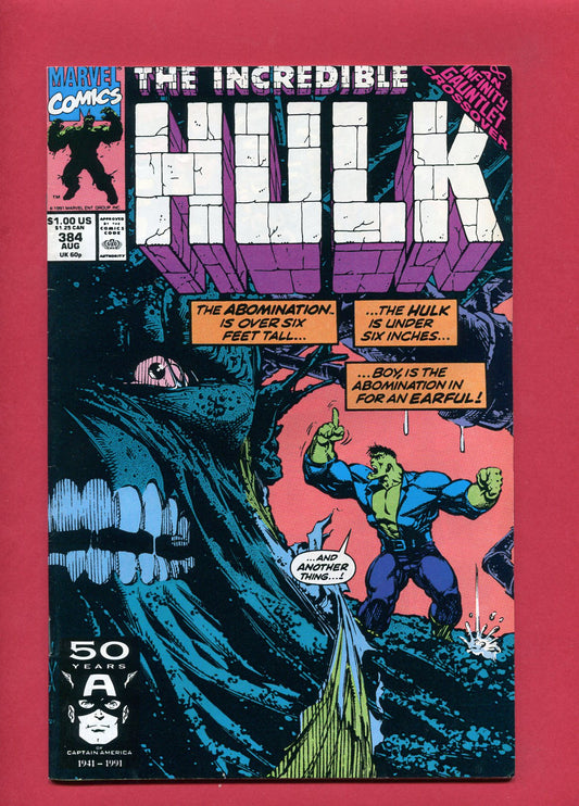 Incredible Hulk #384 (Aug 1991), 7.0 FN/VF