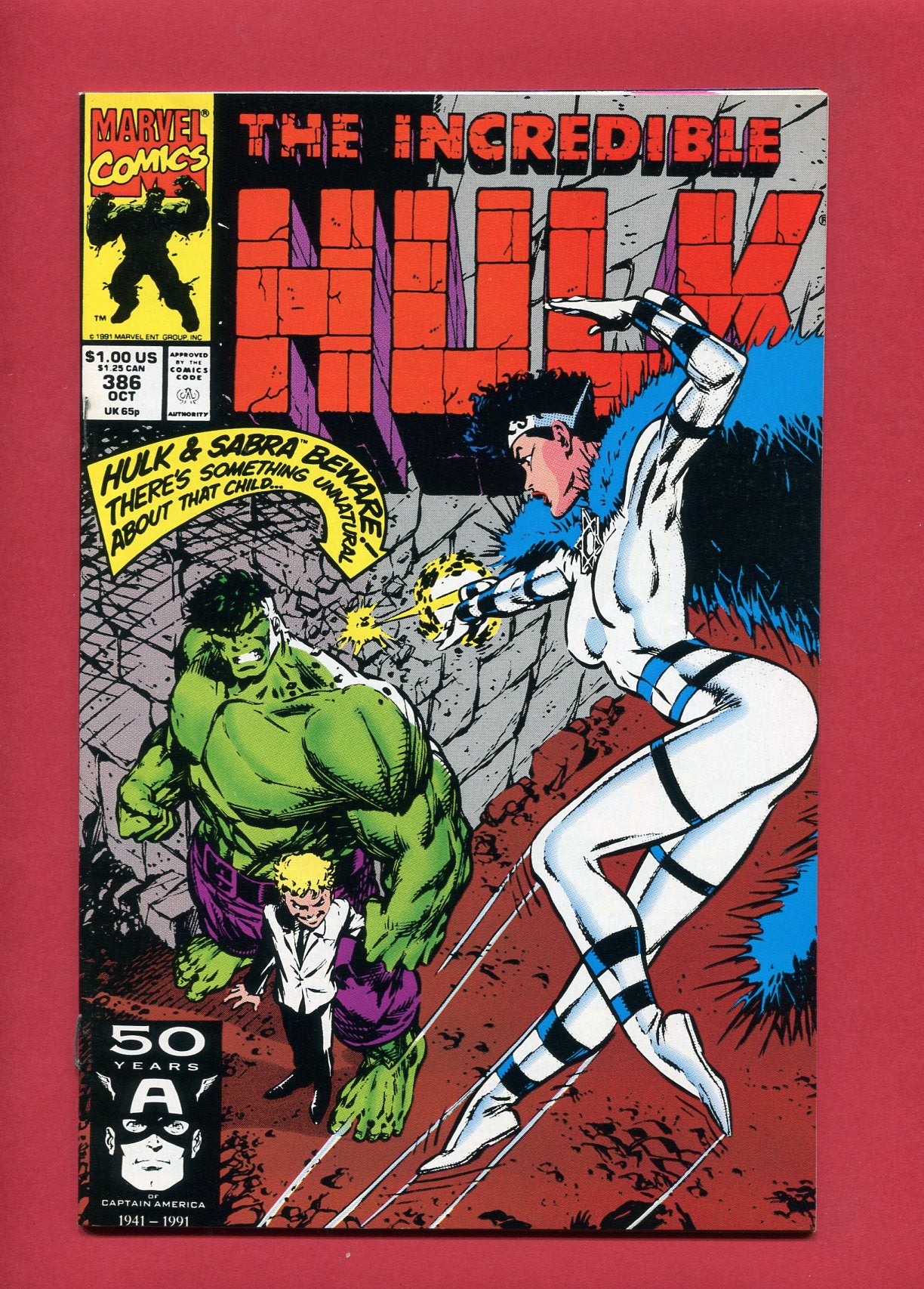 Incredible Hulk #386 (Oct 1991), 8.5 VF+