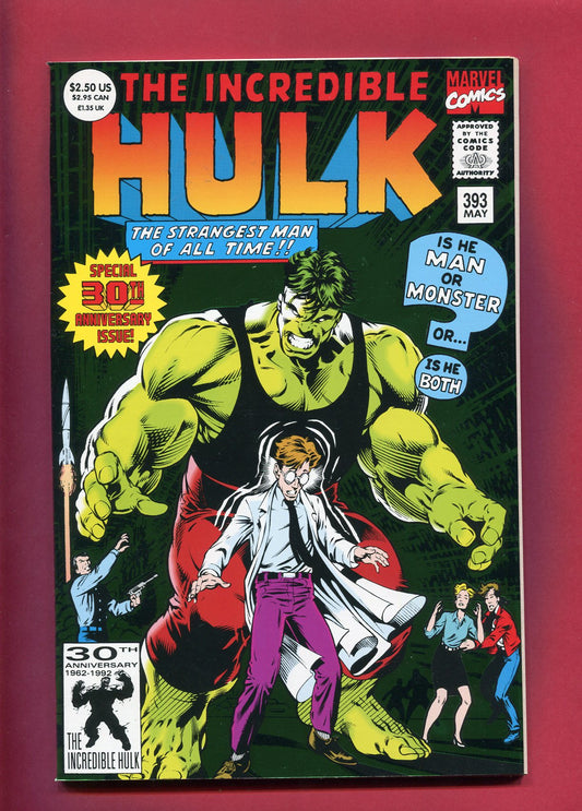 Incredible Hulk #393 (May 1992), (Green Foil) 8.5 VF+