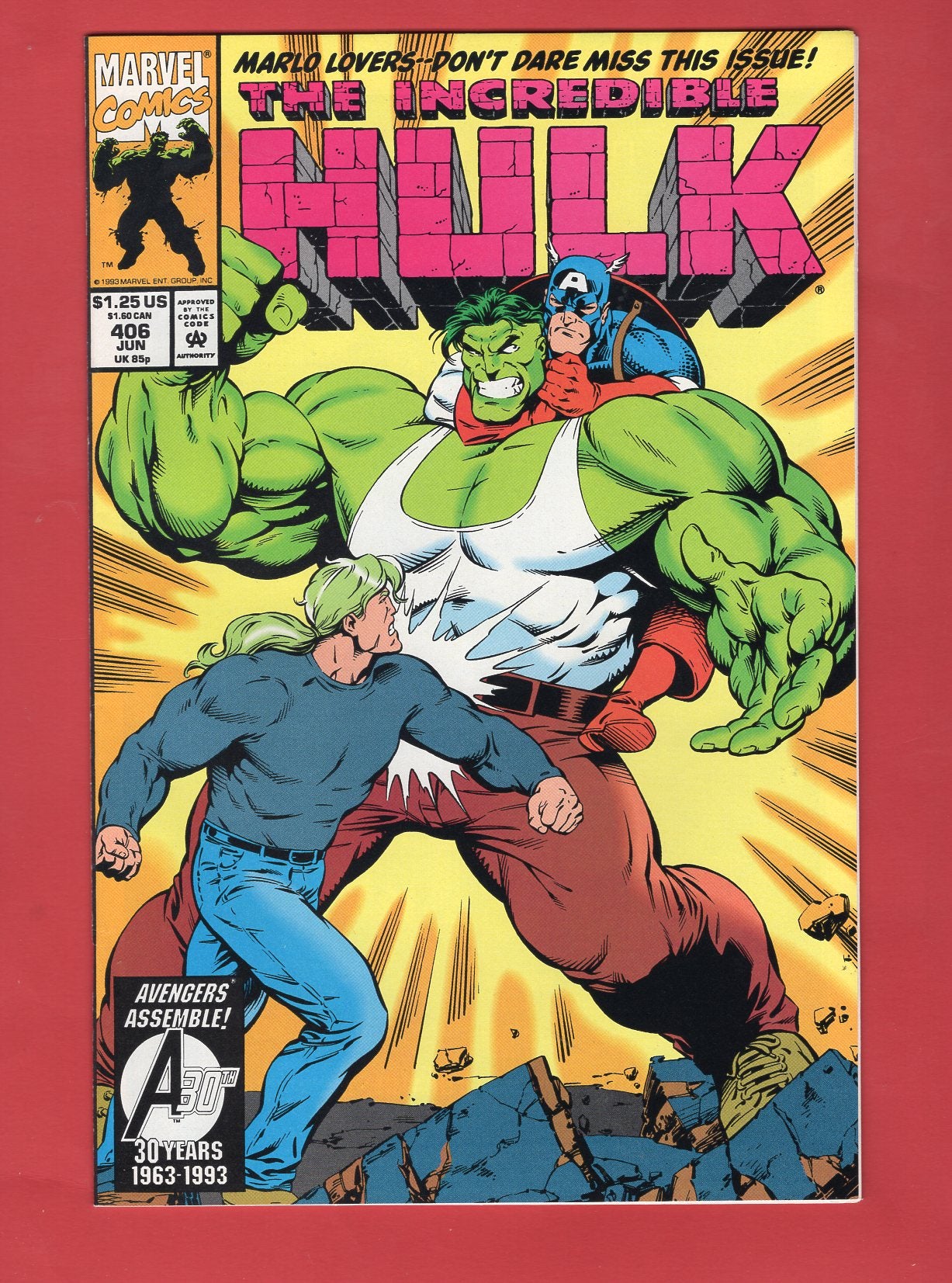 Incredible Hulk #406 (Jun 1993), 9.2 NM-