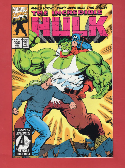 Incredible Hulk #406 (Jun 1993), 9.2 NM-