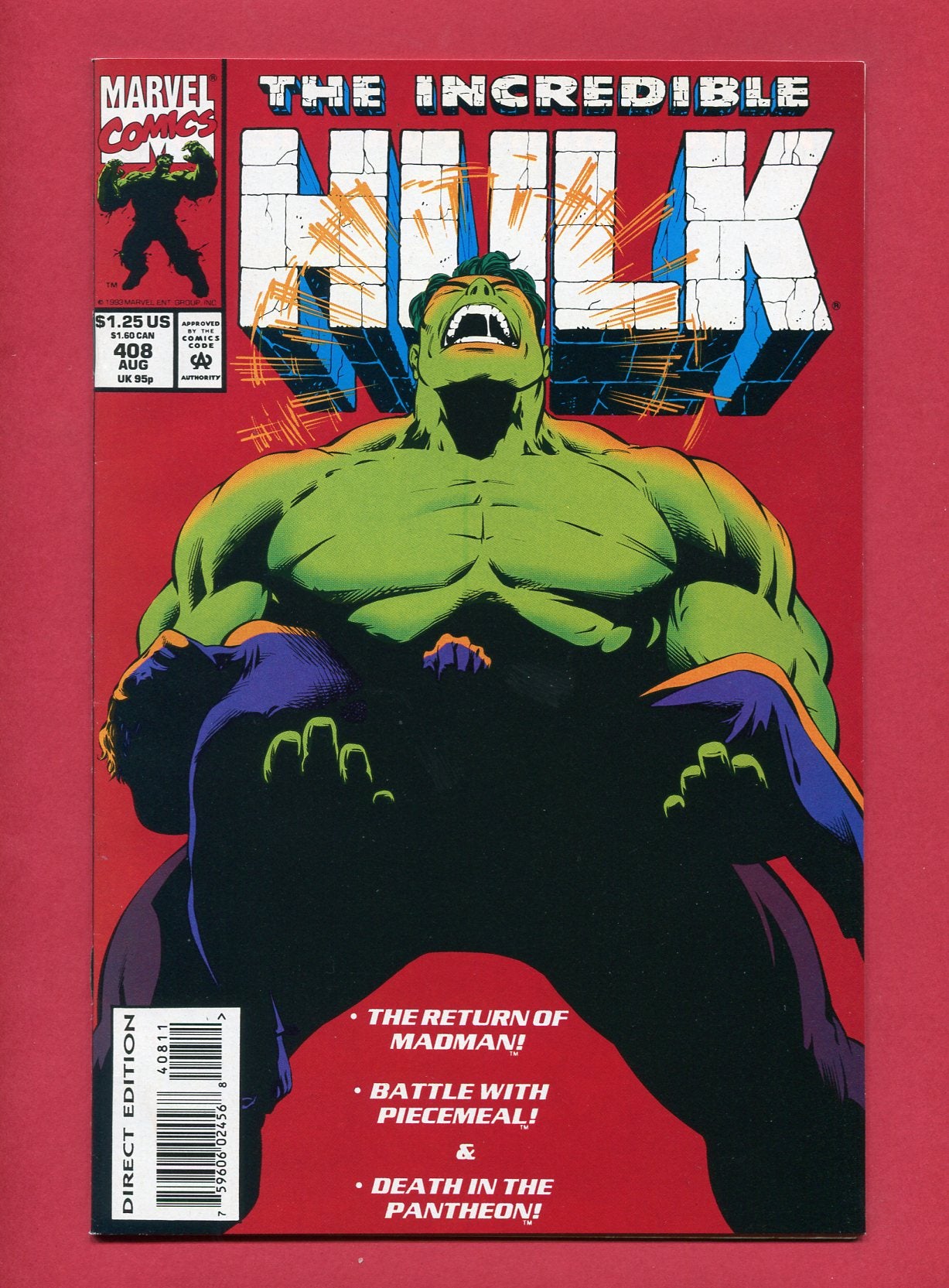 Incredible Hulk #408 (Aug 1993), 7.5 VF-